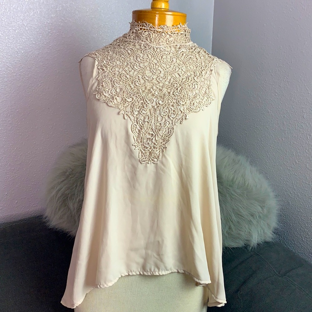 Sleeveless Sheer Top